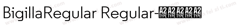 BigillaRegular Regular字体转换